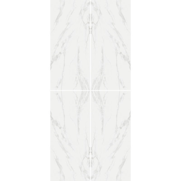 CLASSIC CARRARA HYPER WHITE OPEN BOOK EFFECTS A B x 4